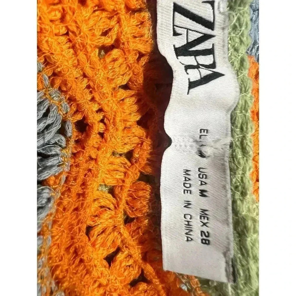 ZARA chroched mini dress limited edition womens size medium - Picture 12 of 12